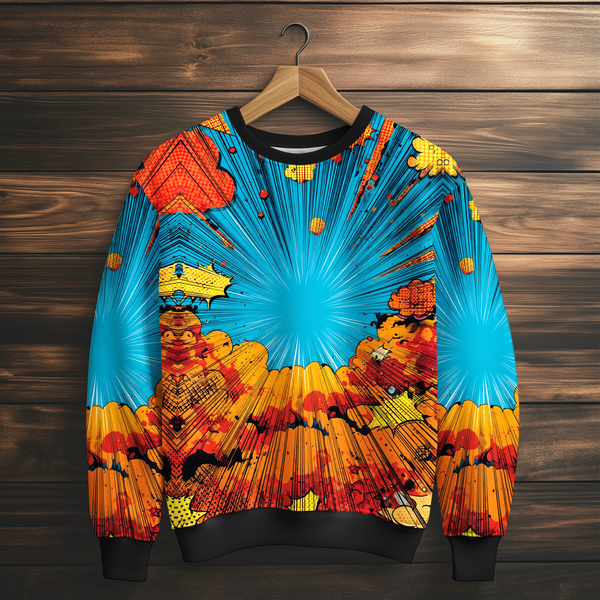 Blue Orange Sweatshirt