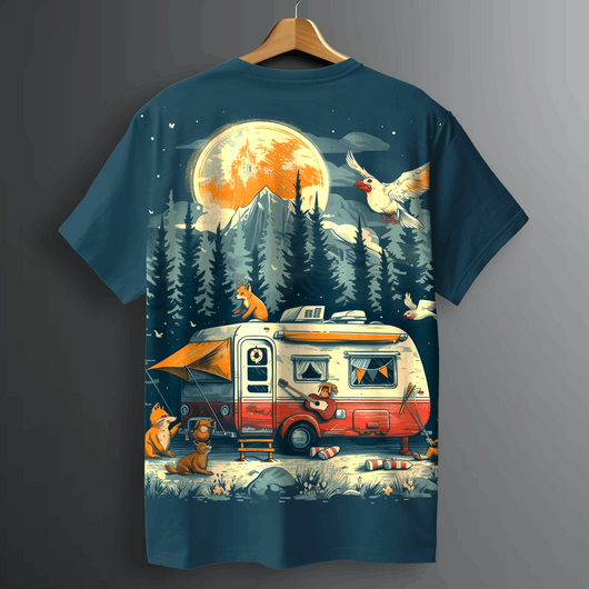 Camping Escape Graphic Tee