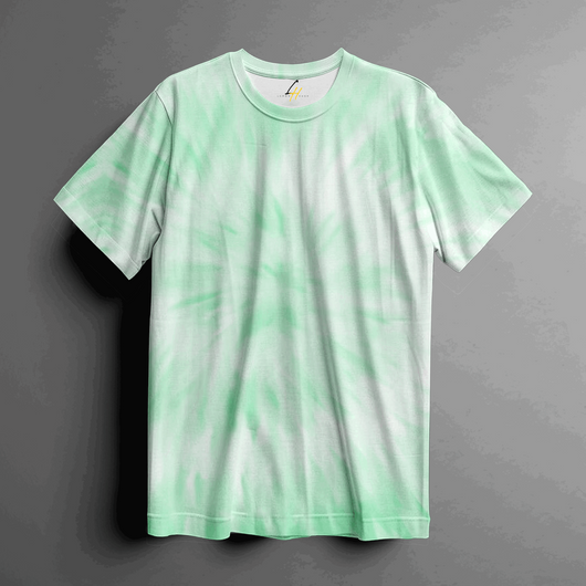 Green Goddess Oversize Tie-Dye Tee