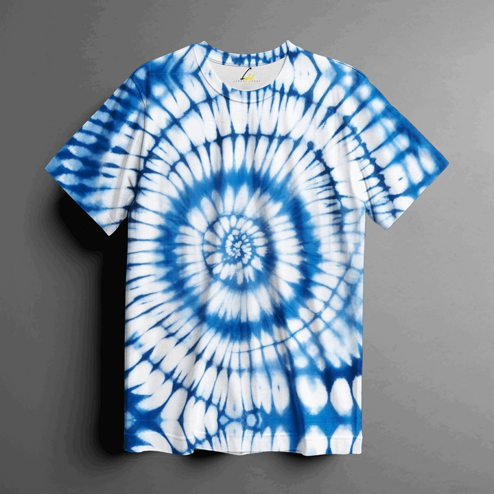 Denim Wash Oversize Tie-Dye Tee
