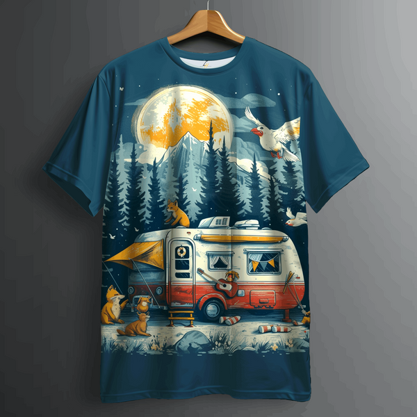 Camping Escape Graphic Tee