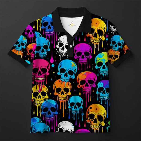 Skull Pop Polo Tee