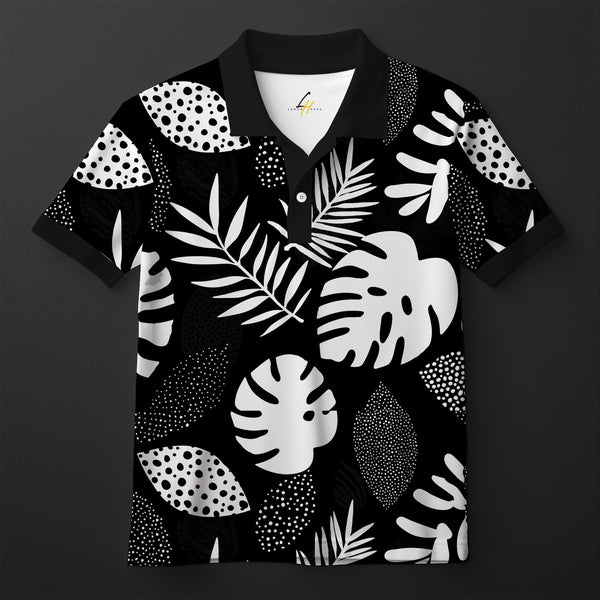 Monochrome Jungle Polo Tee
