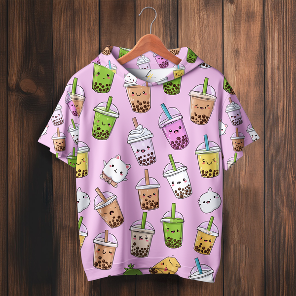 Boba Bliss Half Hoodie