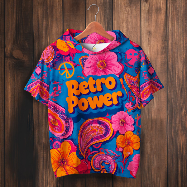 Retro Power Half Hoodie