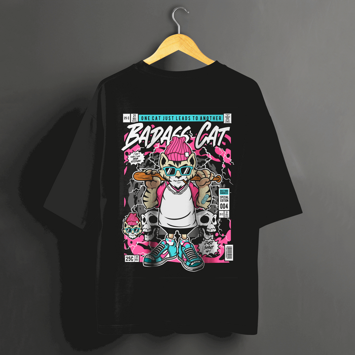 Badass Cat Oversize T-Shirt